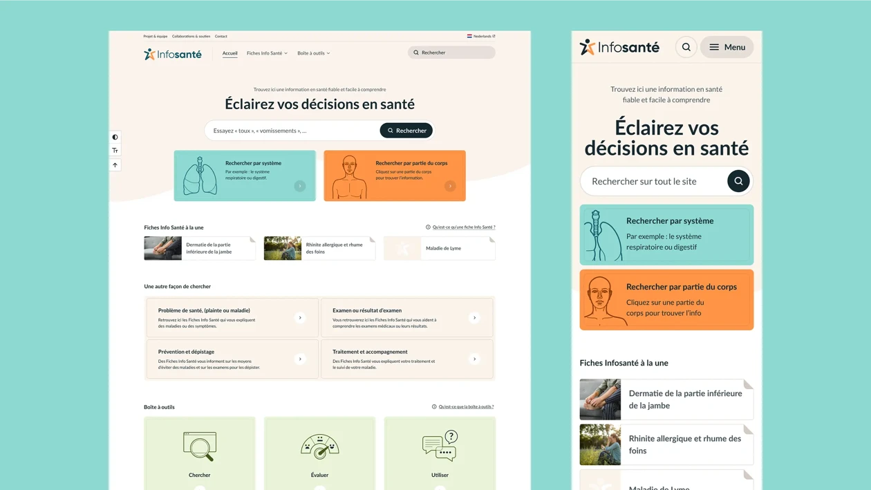Exemple du site Infosante