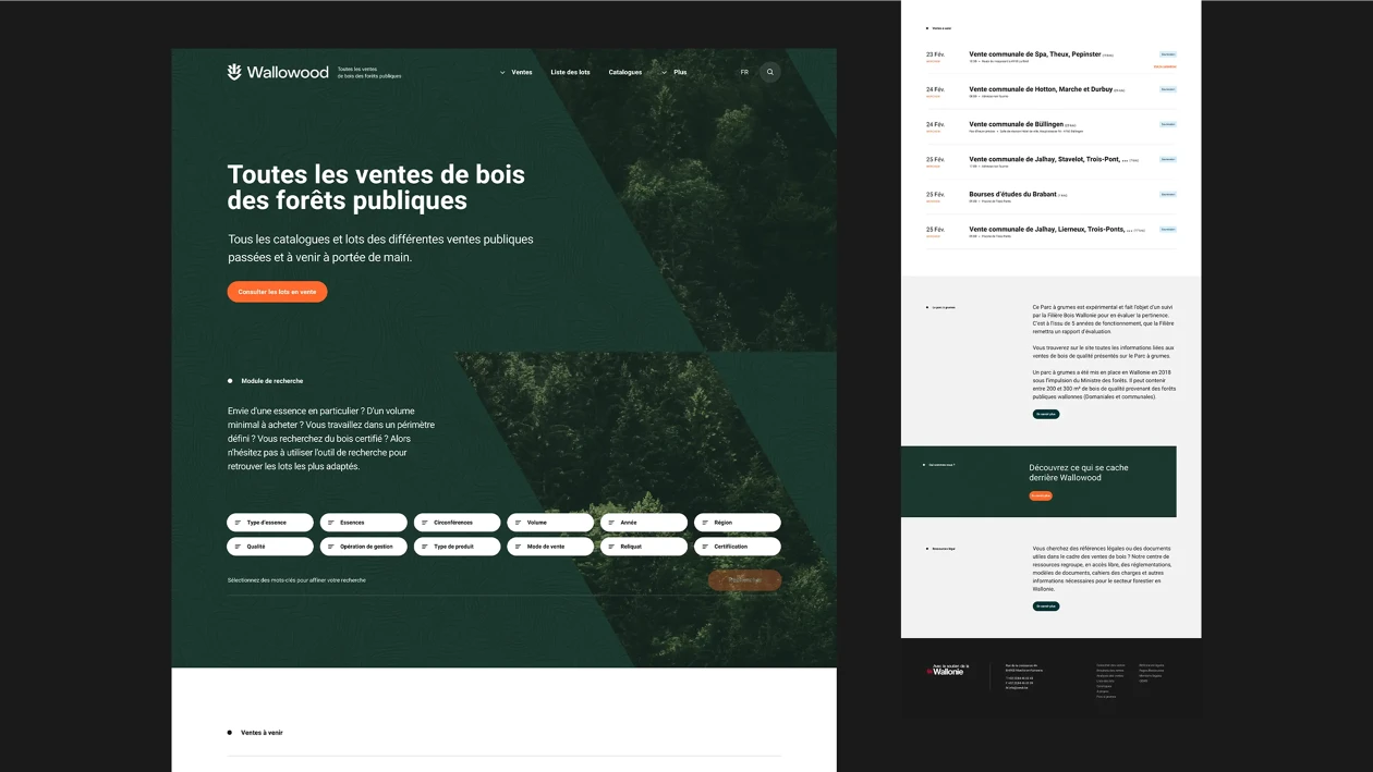 Exemple du site Wallowood