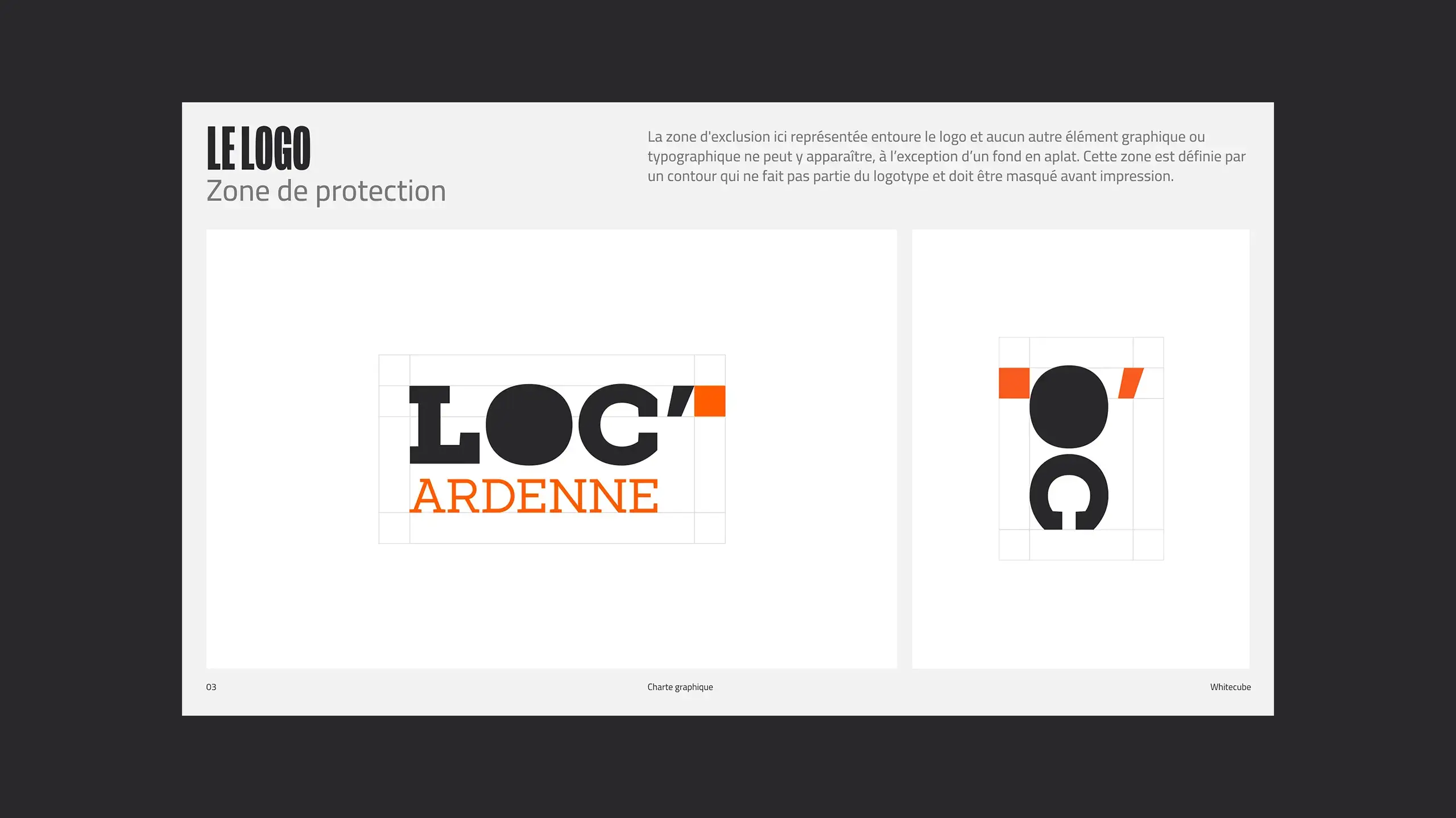 Extrait du chapitre "Logo" de la charte graphique